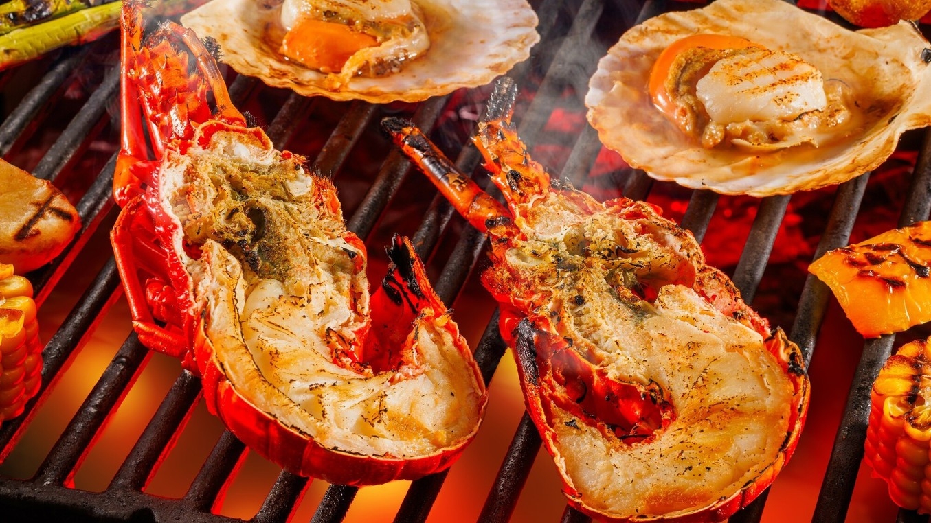 【福島牛やロブスターを豪快にグリル】プールに温泉アウトドアも楽しめる！1泊2食付き