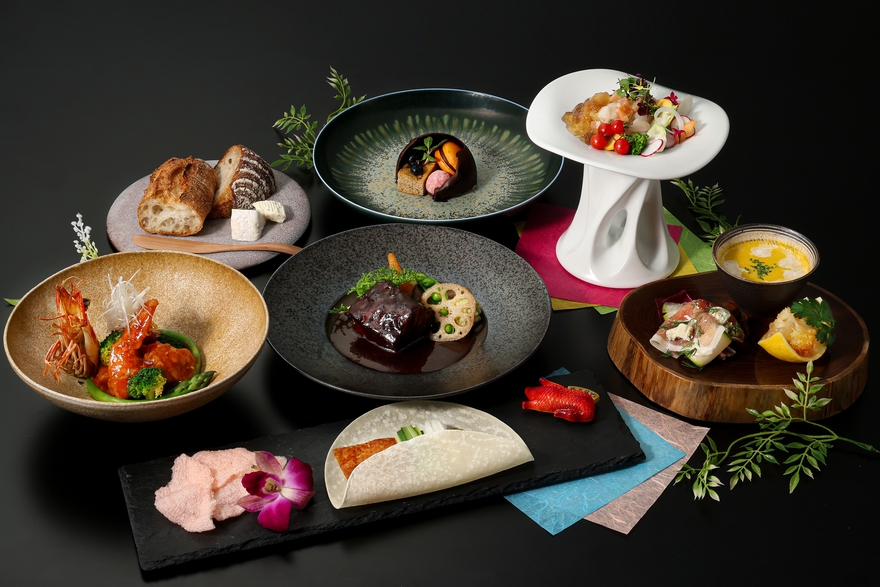 【Lab.KOHAKU】1泊2食付き【中華×洋食融合￥11，800コース】