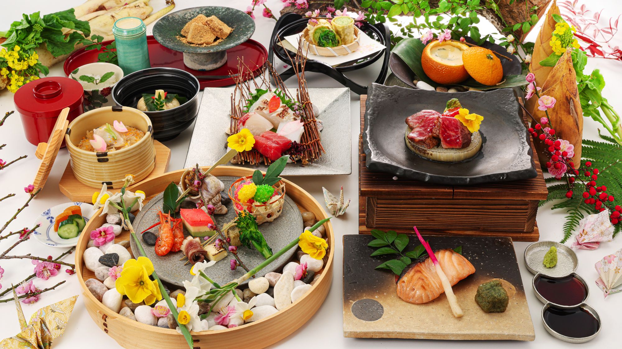 「料匠虎白」春の懐石料理　18,000円コース