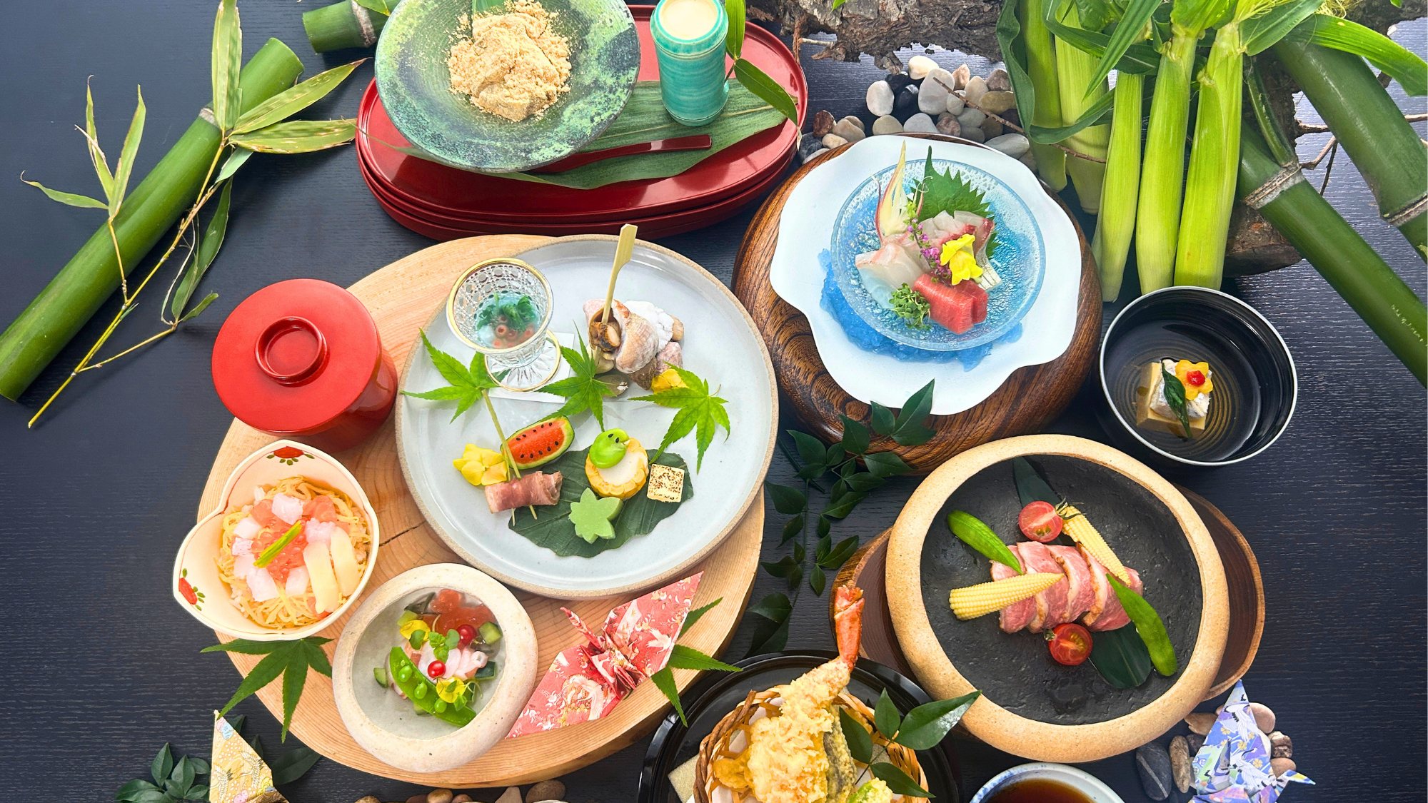 「料匠虎白」夏の懐石料理　13,000円コース