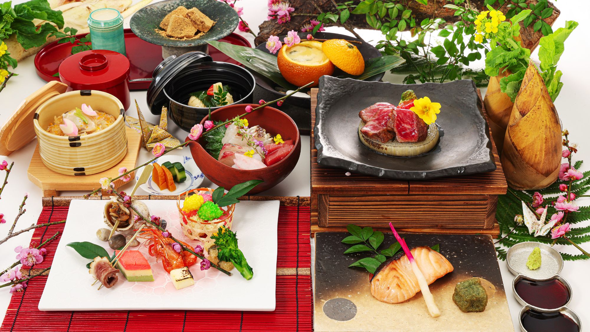 「料匠虎白」春の懐石料理　15,000円コース