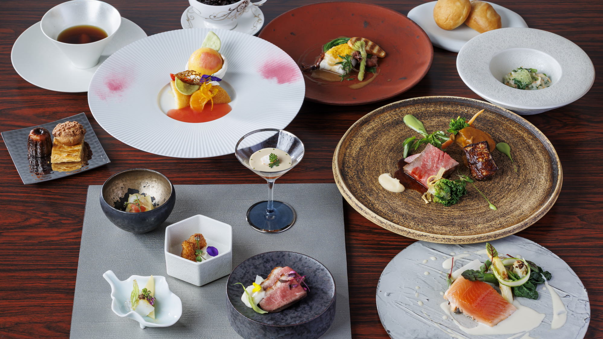 【春季会席フレンチ】食材にこだわった豪華フレンチコース※イメージ。