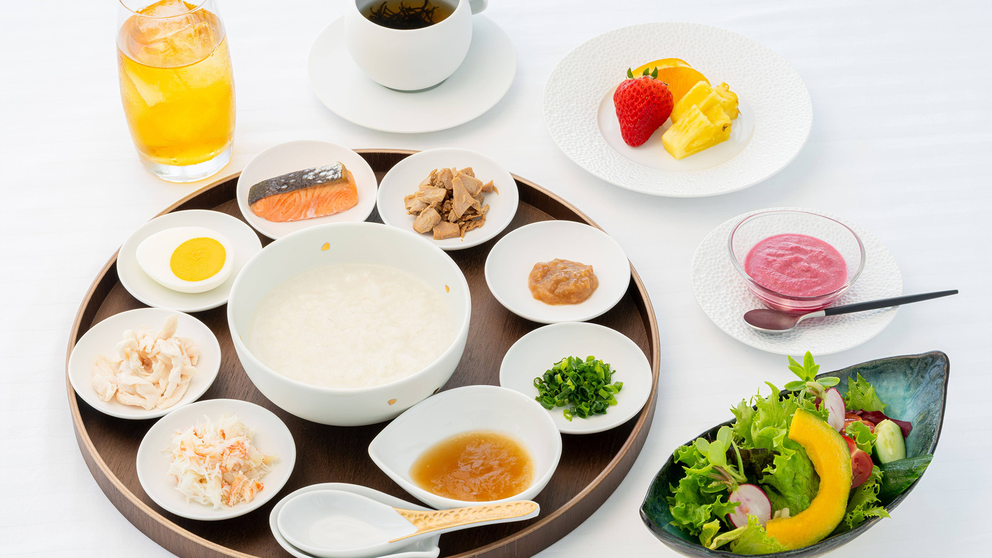 【ブレックファスト】朝粥一例