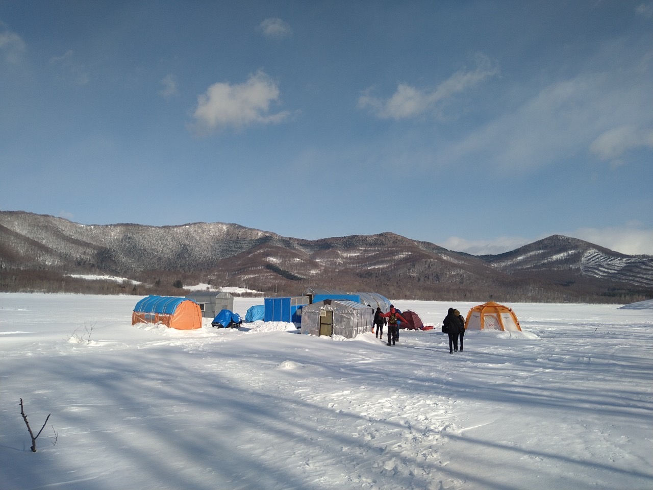 わかさぎテント村