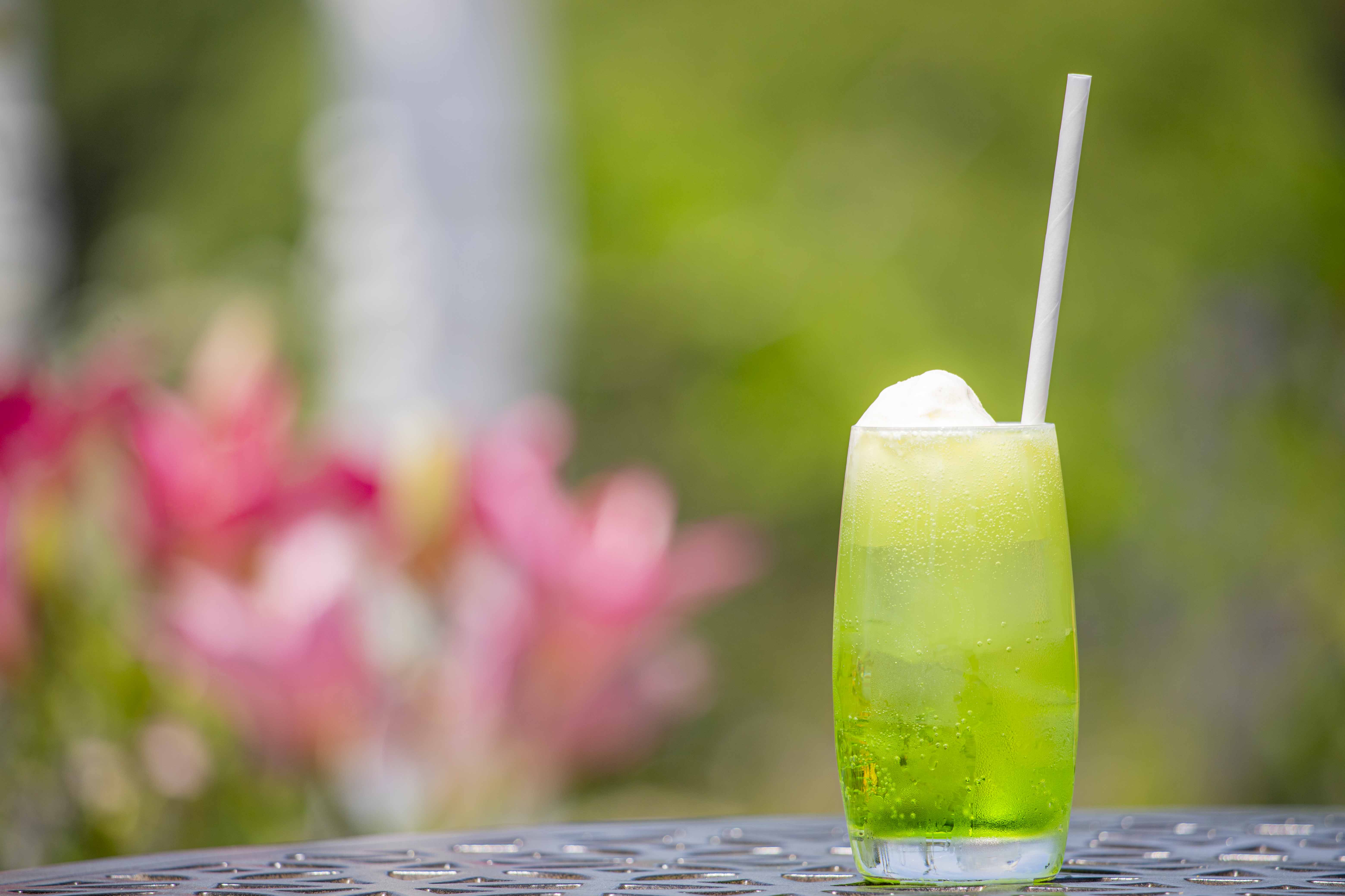 夏休み限定、大人のメロンクリームソーダ