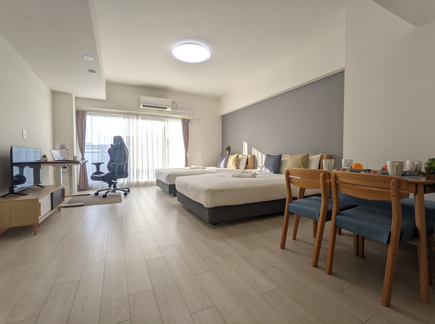 【高層階】ダブルベッドx2_デスク付き/43平米【禁煙】