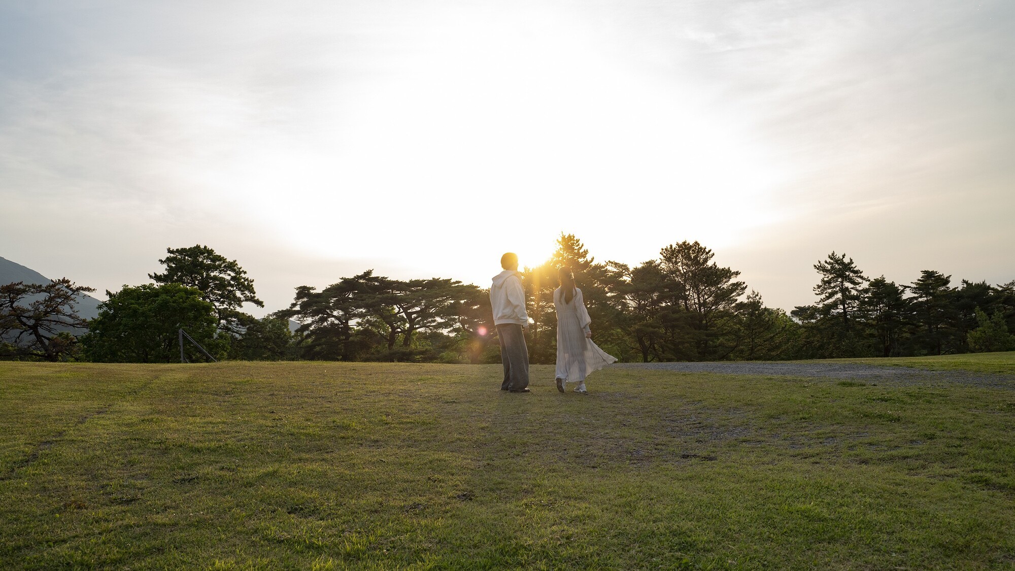 夕暮れのお散歩。