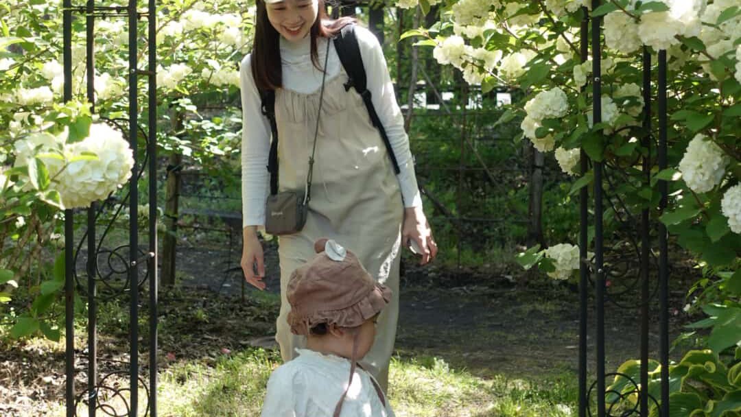 園内をお散歩。