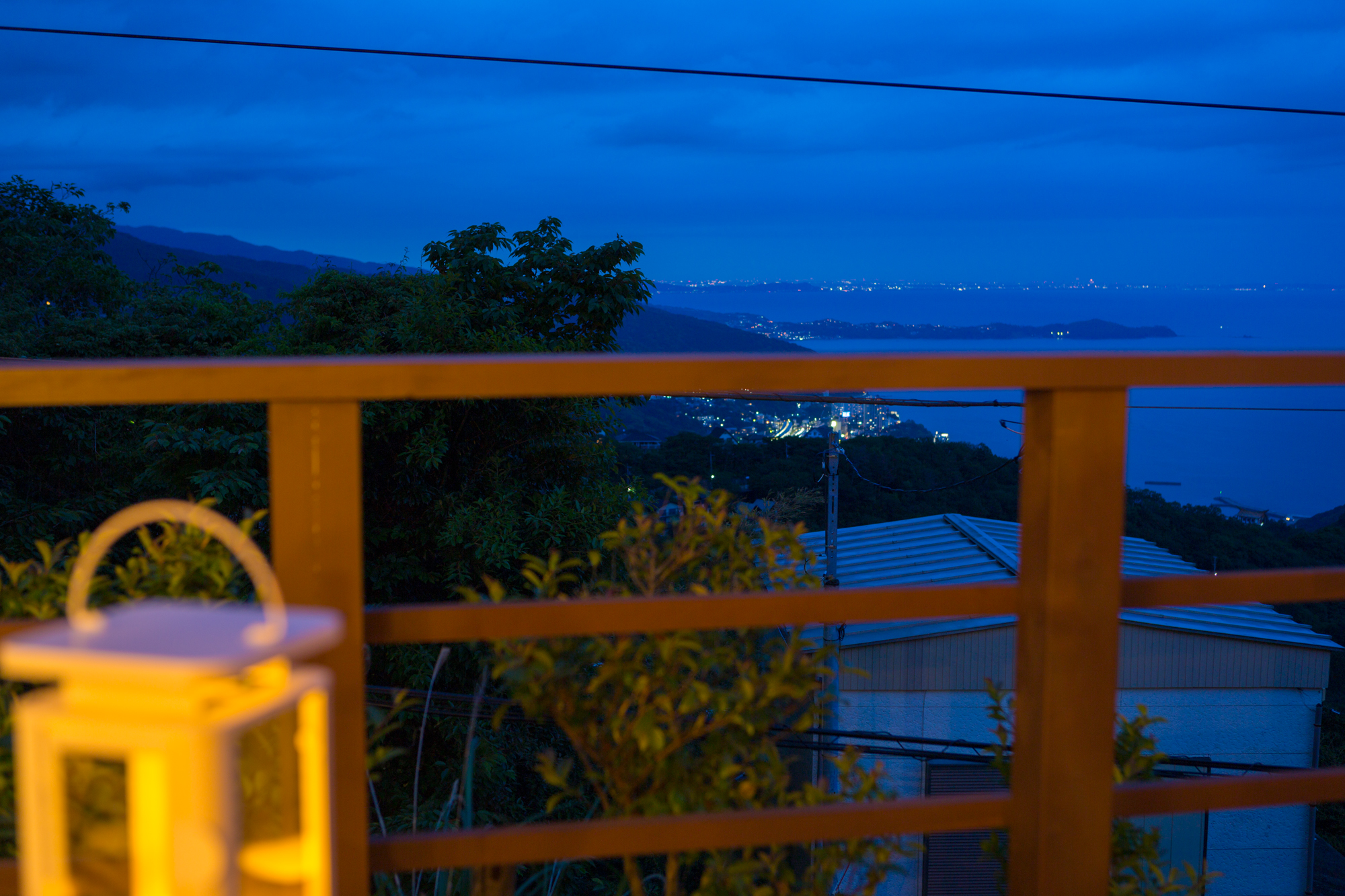 【テラス】テラスから見る夜景