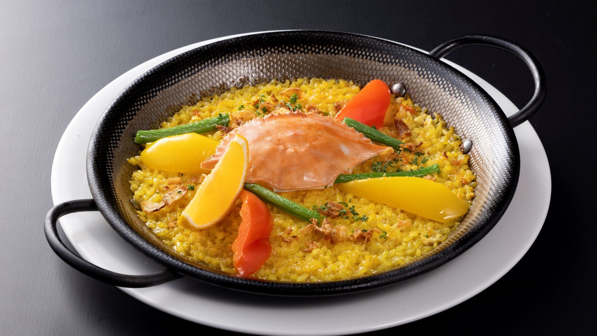 【ランチ】渡り蟹のパエリヤ