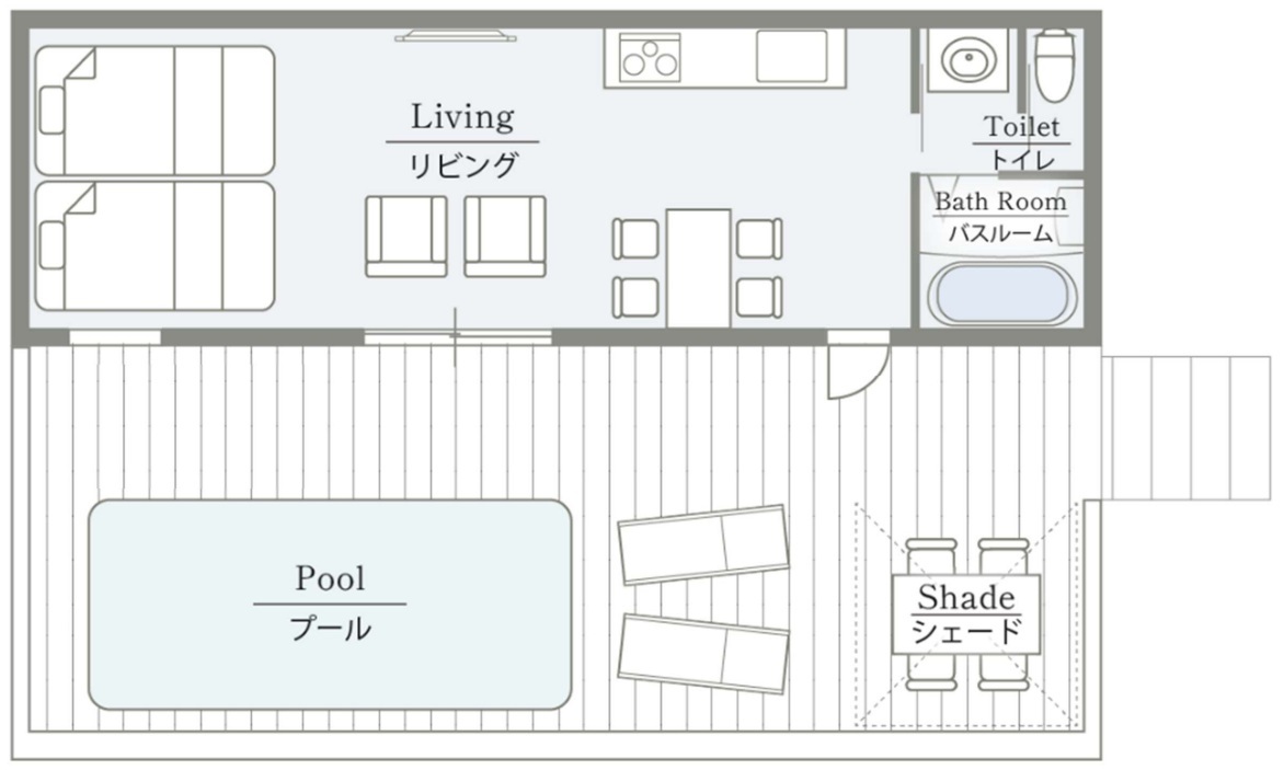 プールのみ　間取り