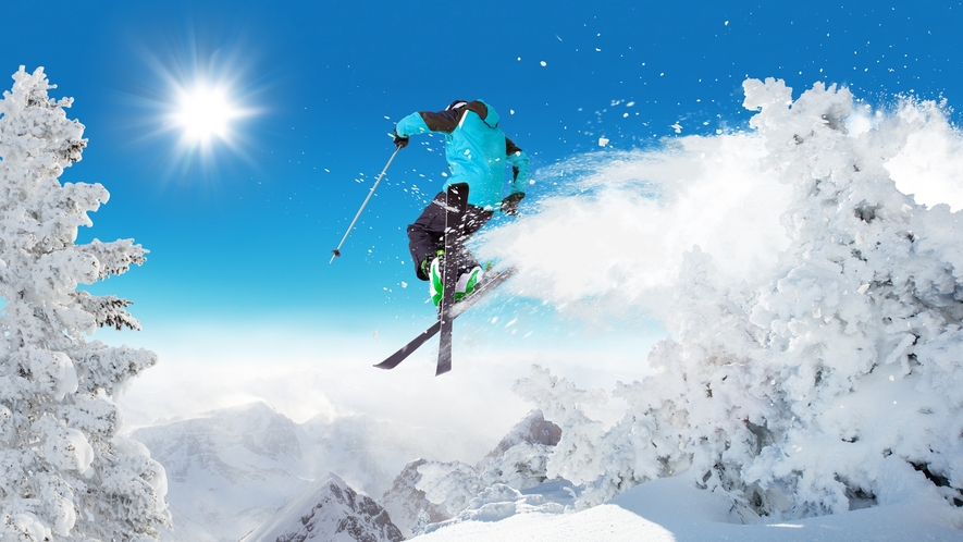 **スキーイメージ/竜王スキーパークは標高差1000m以上、約6000mのロングラン！