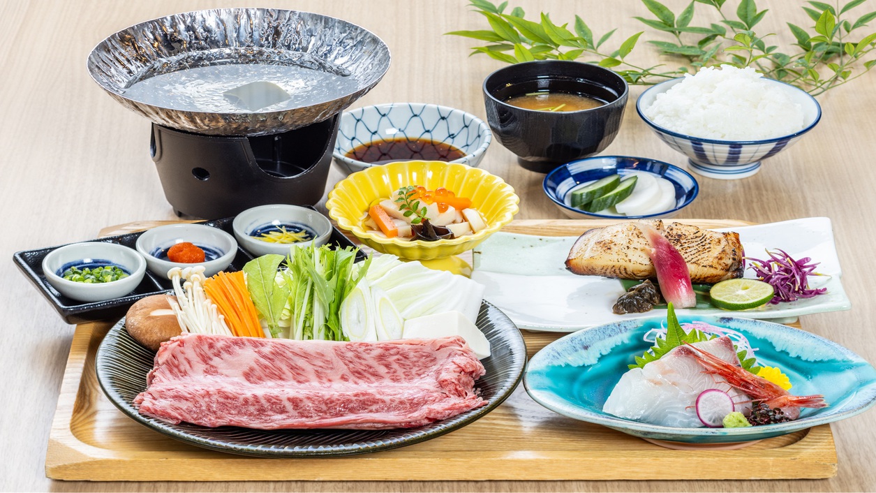 【夕食付き】「廣新米穀」新潟和牛御膳！魚沼産コシヒカリと一緒に楽しめる豪華な夕食プラン