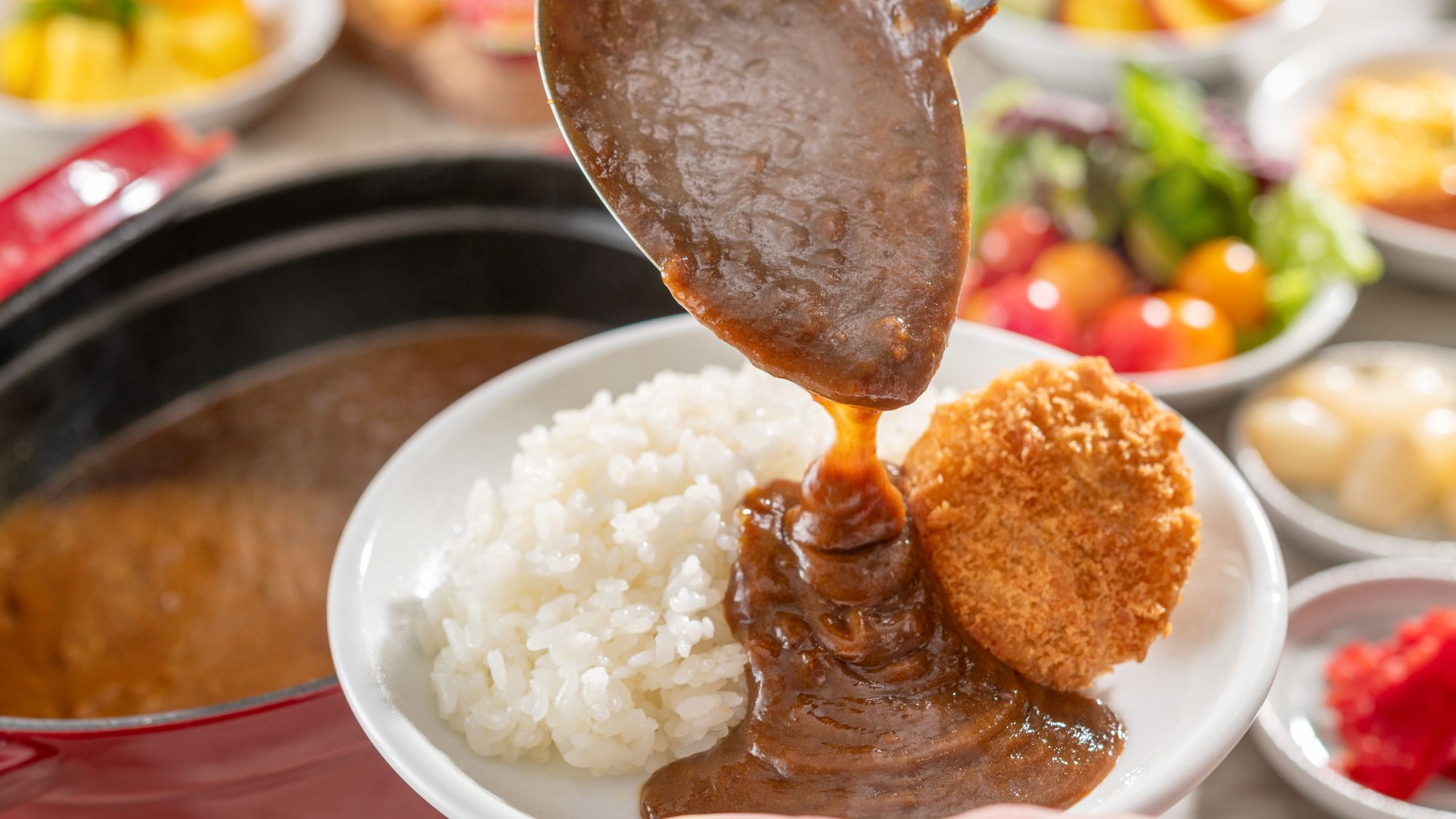 朝食ビュッフェ　金沢カレー