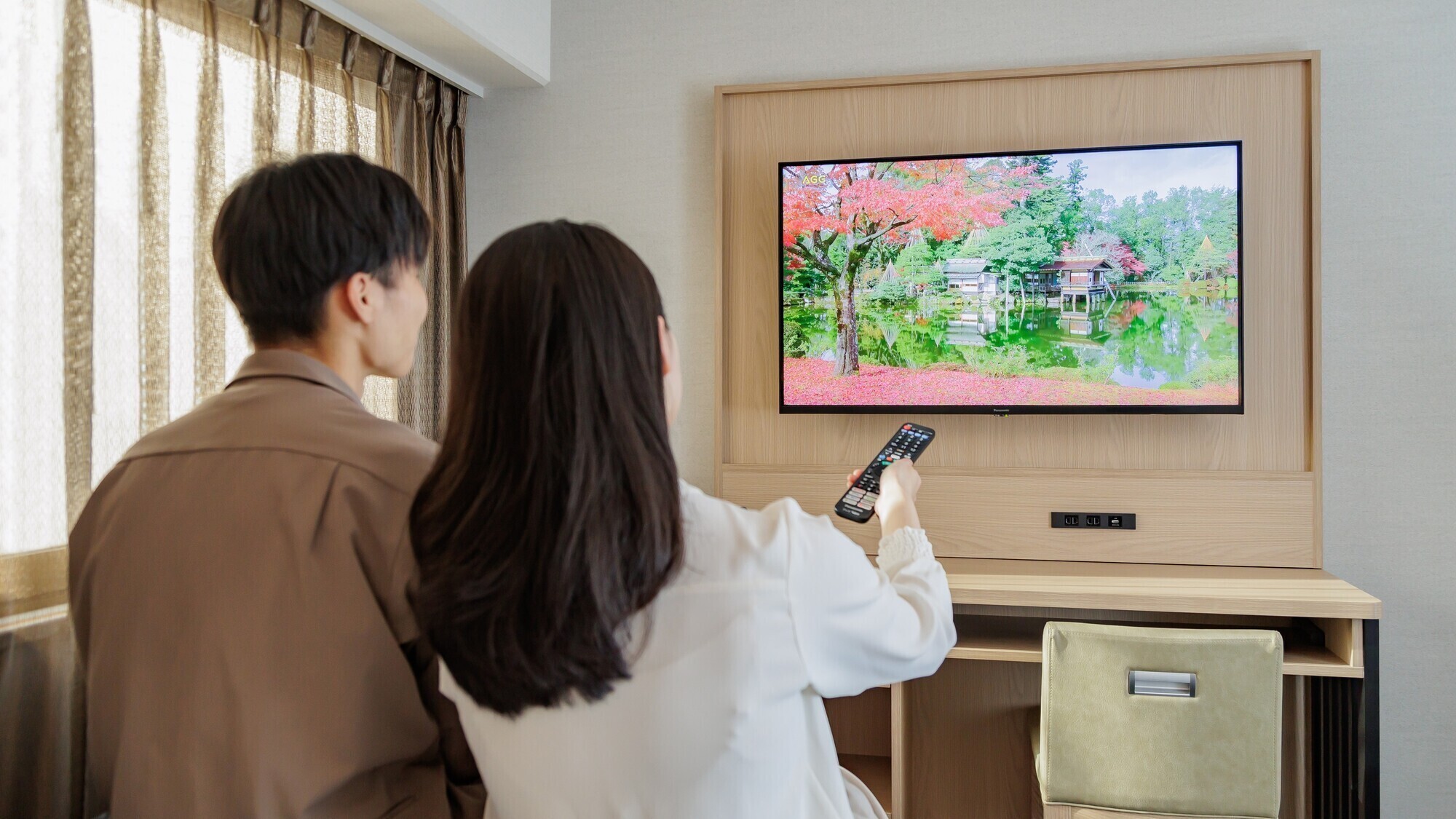 【客室設備】各種動画アプリ対応のスマートテレビ※一部客室のみ※