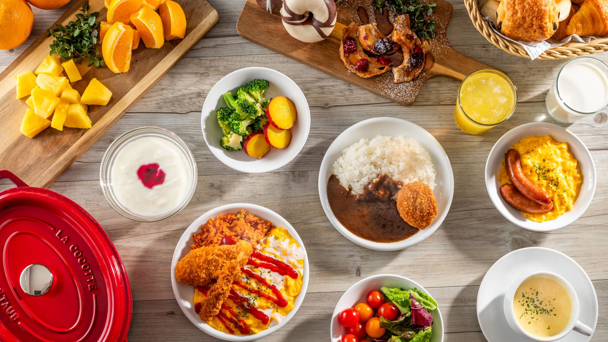 朝食ビュッフェ