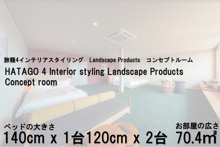 旅籠4インテリアスタイリング　Landscape Products　コンセプトルーム