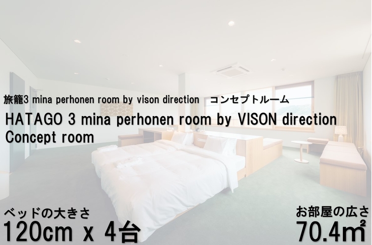 旅籠3 mina perhonen room by vison direction　コンセプトルーム