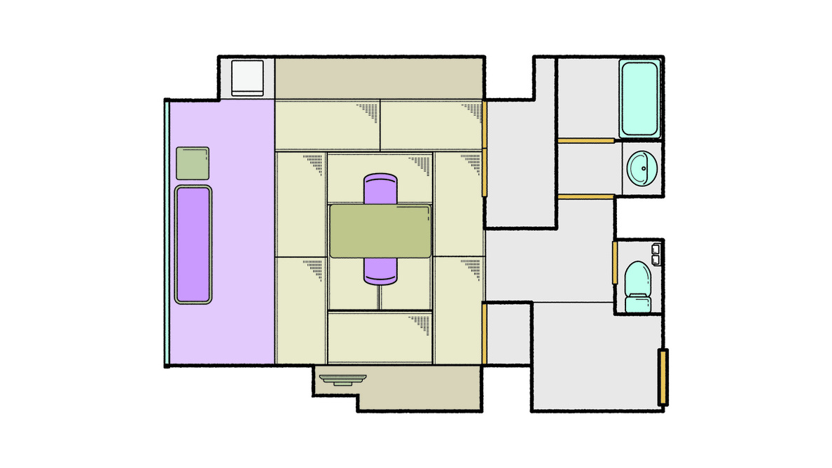 和室10畳 イラストイメージ