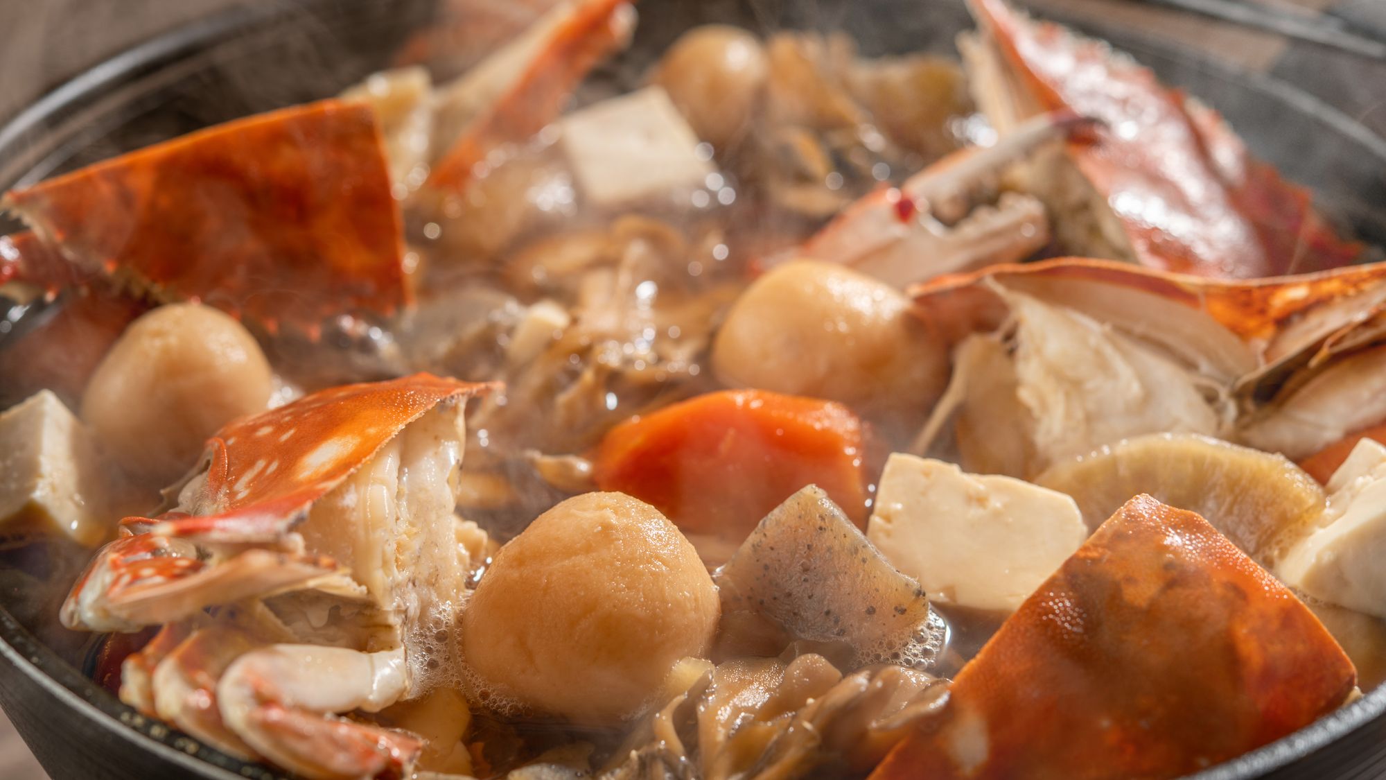 【春メニュー】カニと里芋の田舎汁