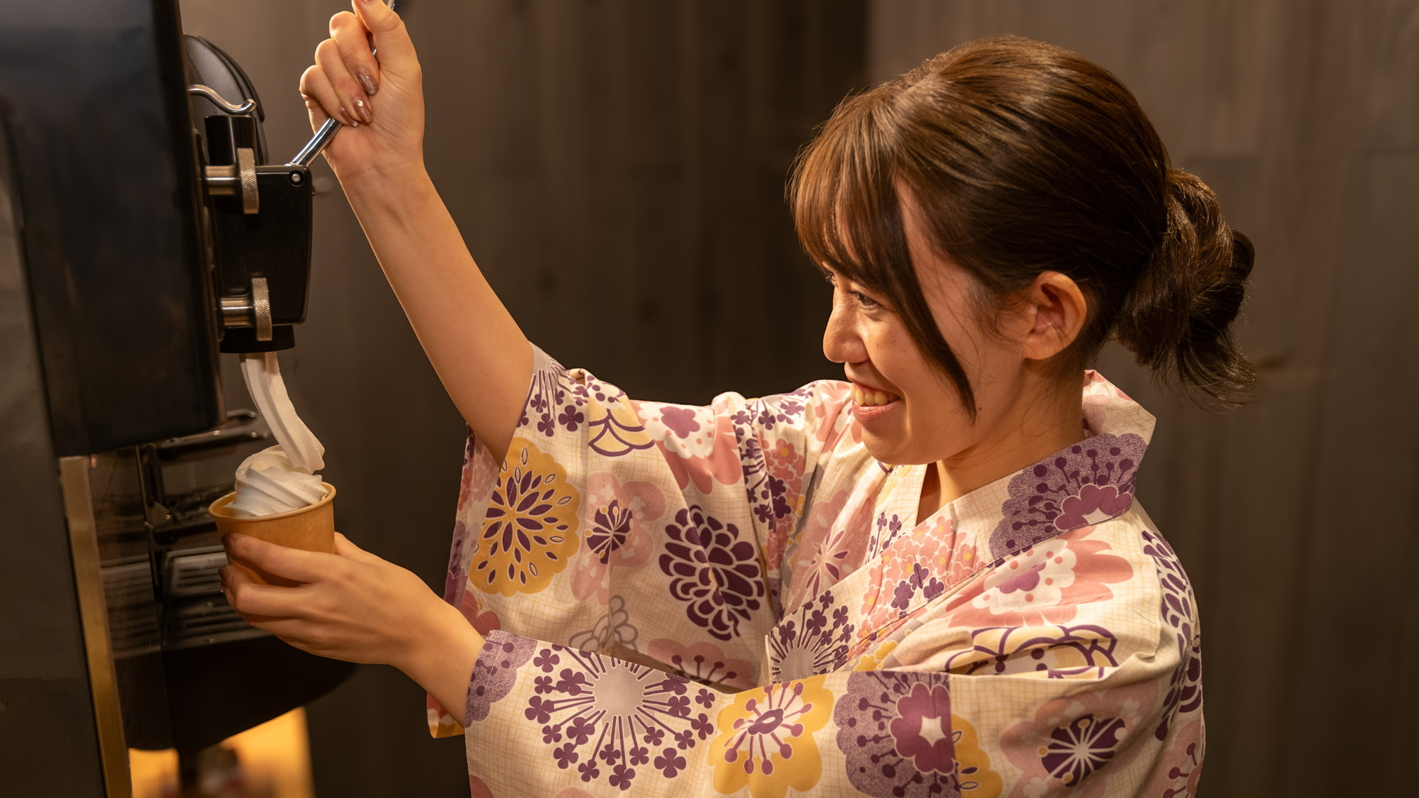 【オールインクルーシブホテル】ゲストラウンジ　ソフトクリームが滞在中食べ放題♪