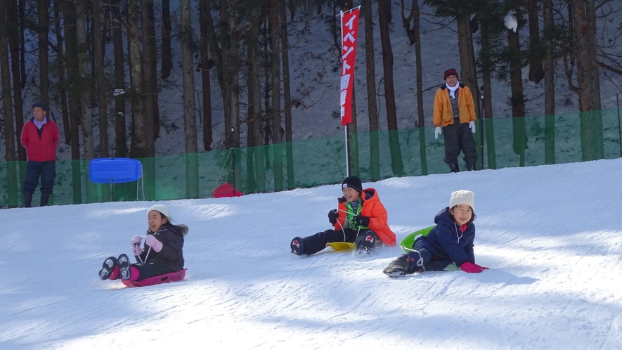 【水の郷スノーパーク】そり滑りや雪遊びなど雪国ならではの遊びが楽しめます【期間】24年1月28日～2