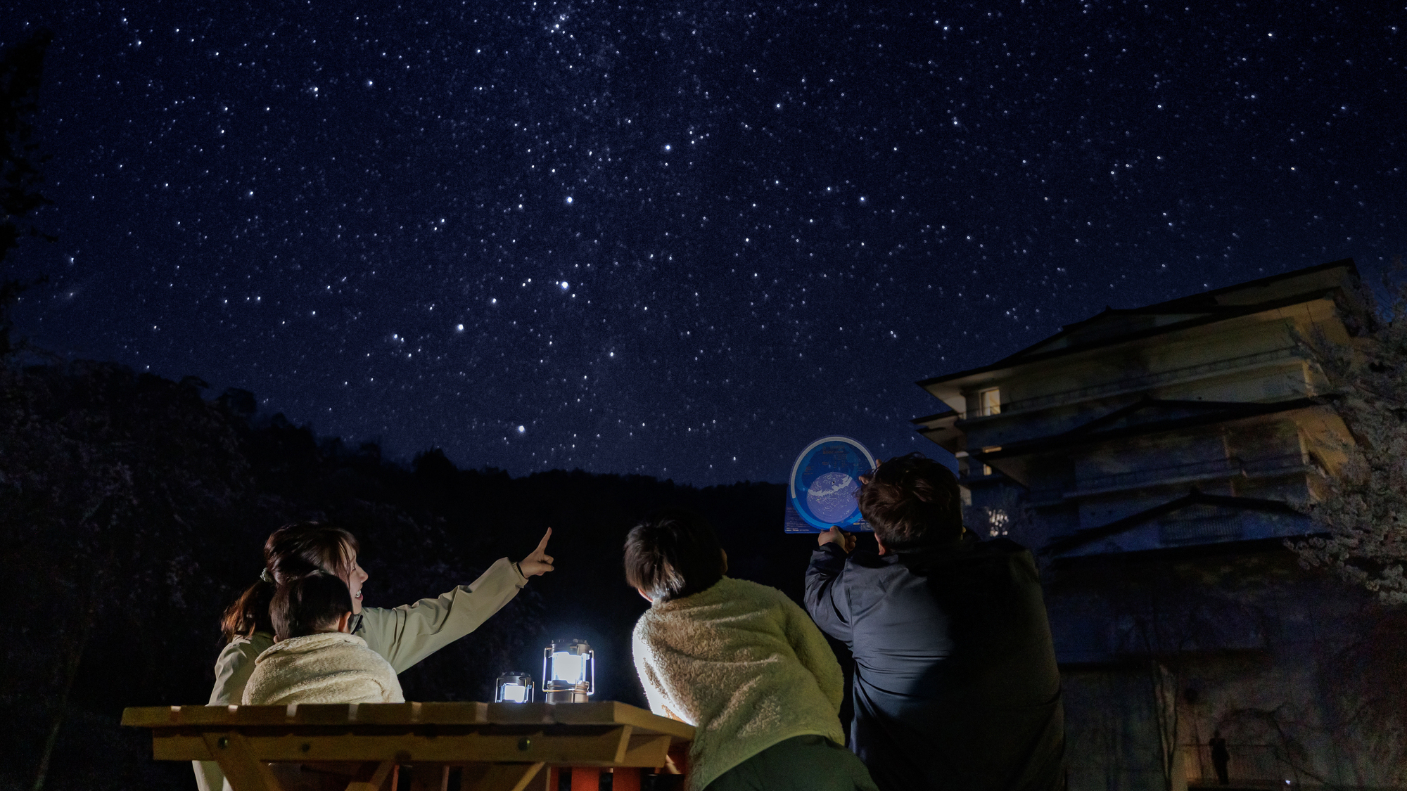 都心ではなかなか見る事の出来ない日光の満天の星空をお楽しみください！