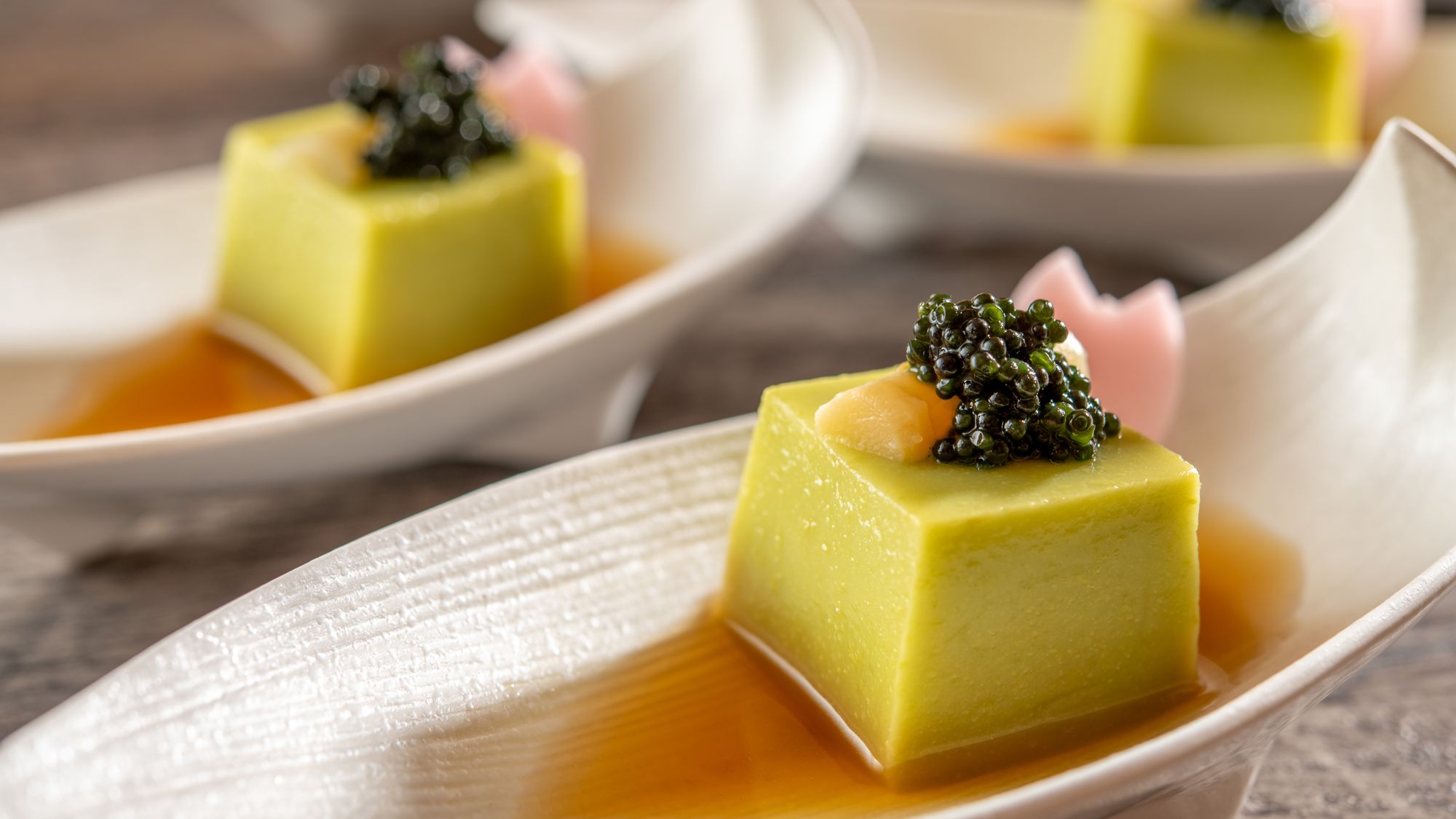 【春メニュー】アスパラ豆腐　