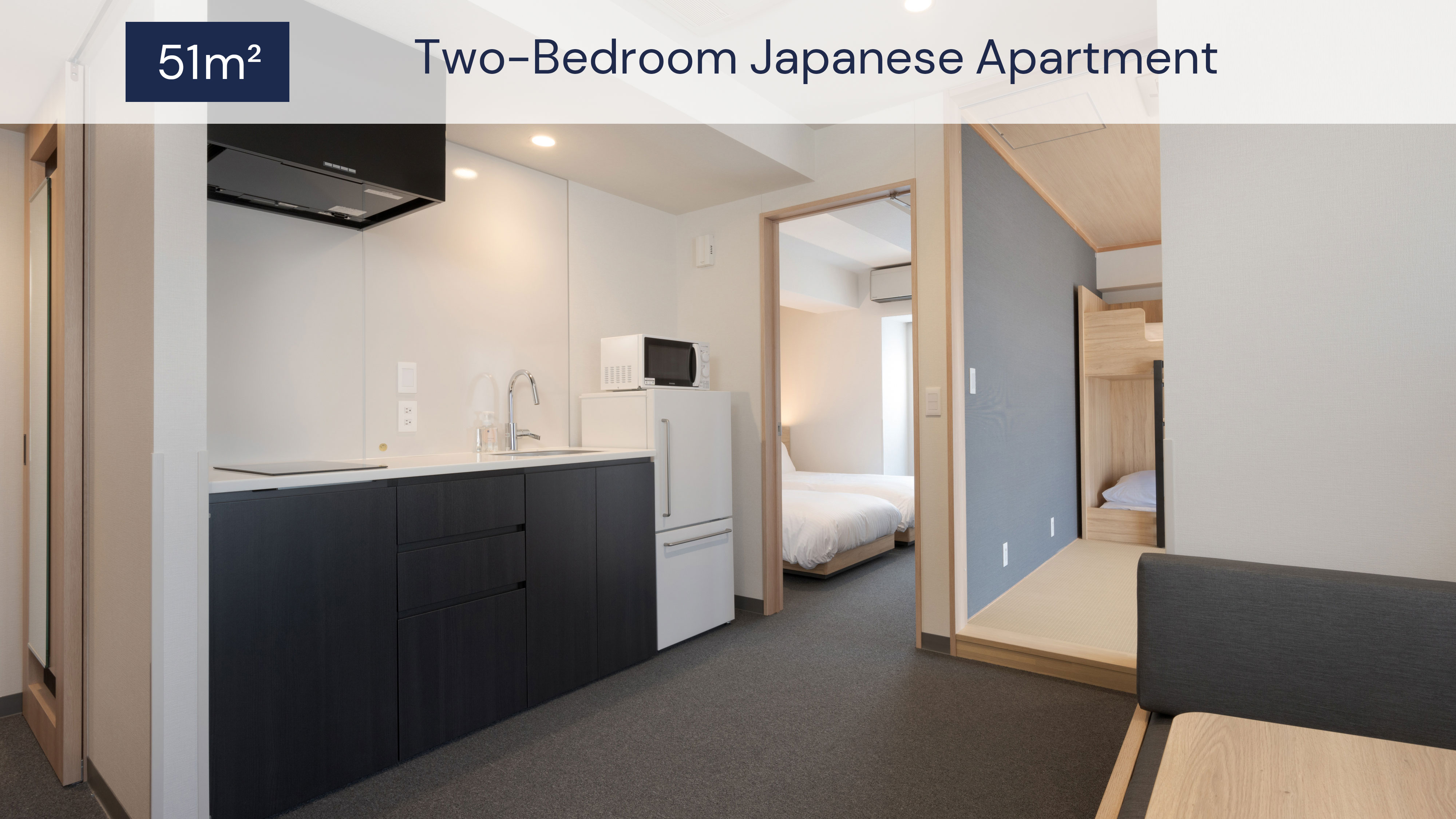 2ベッドルームジャパニーズアパートメント