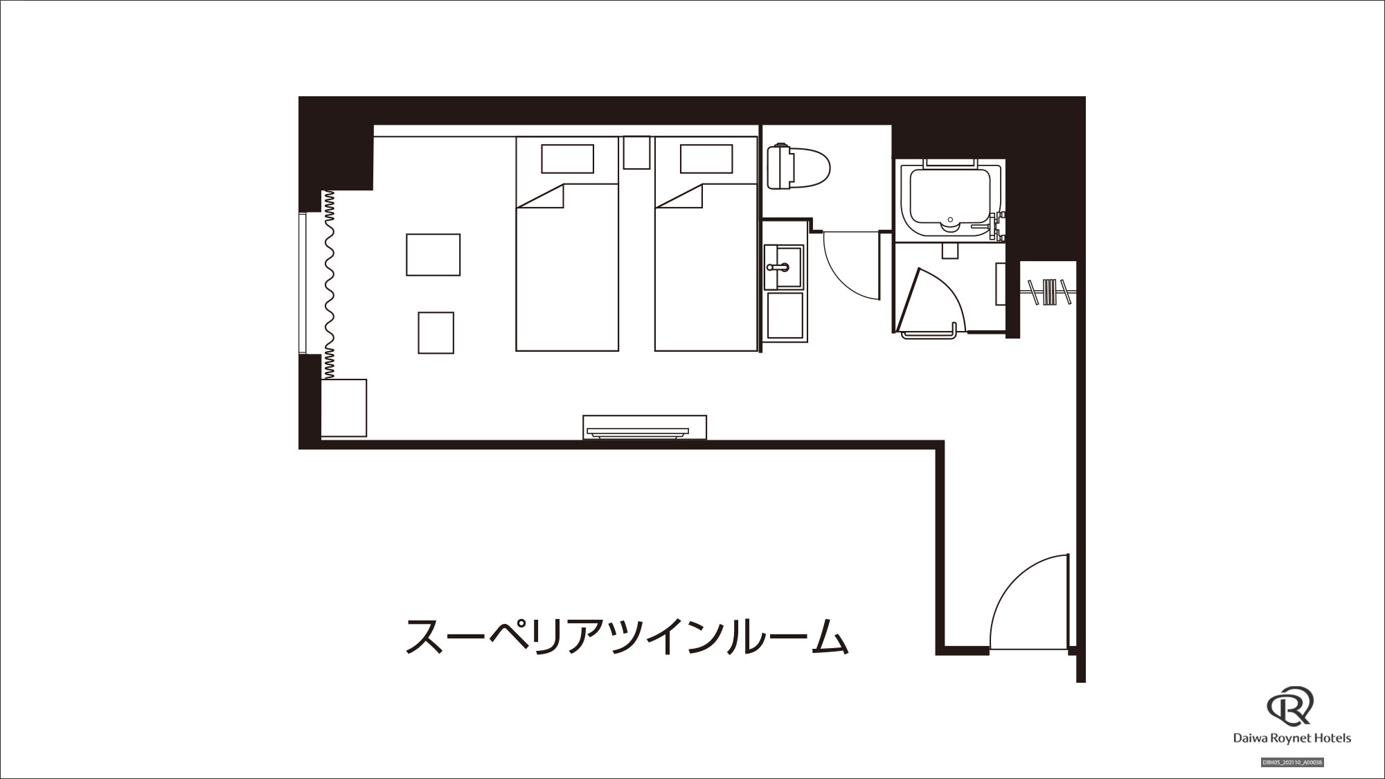 スーペリアツイン間取り図