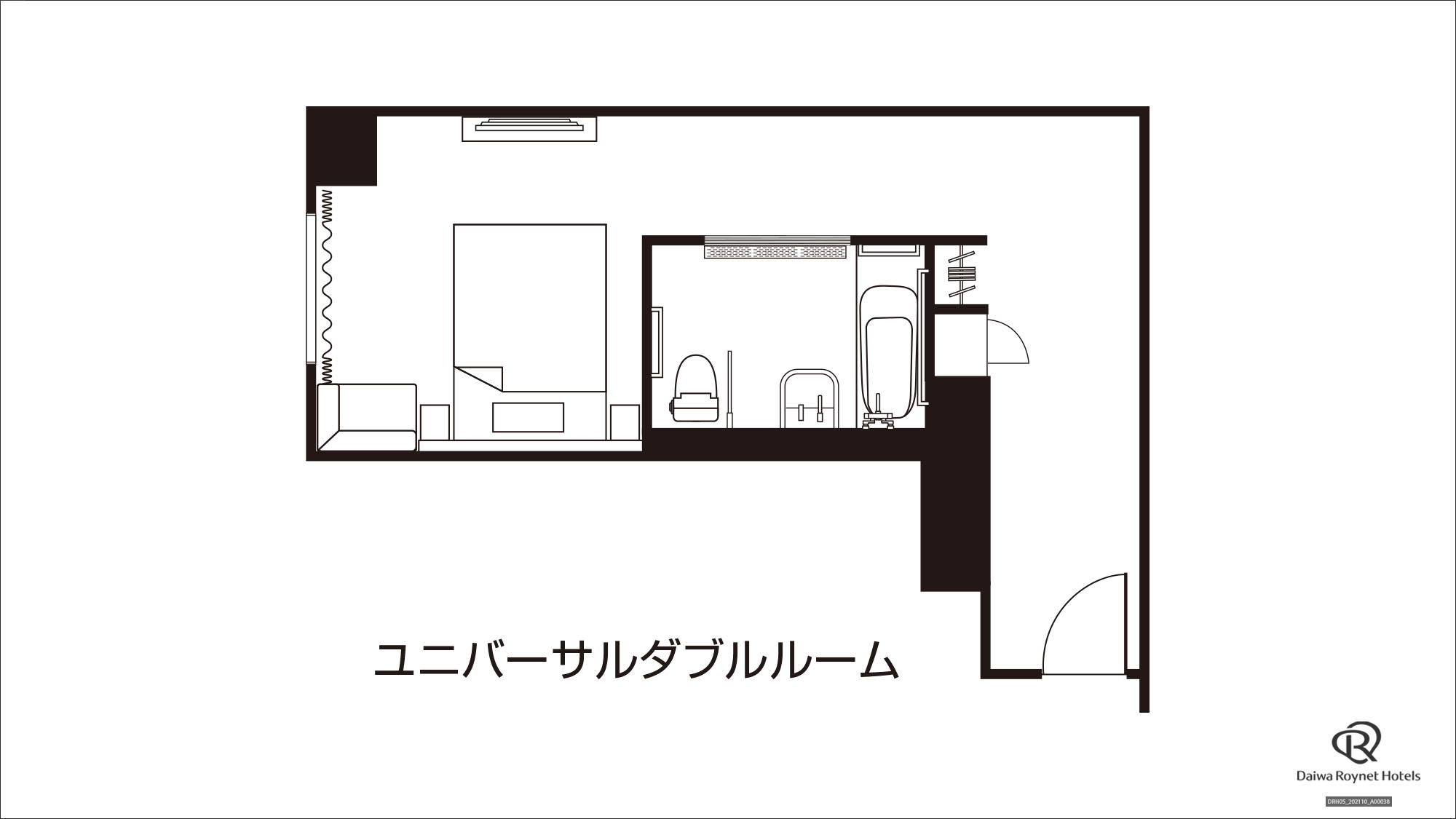 ユニバーサルダブル間取り図※ご予約はお電話にて承ります