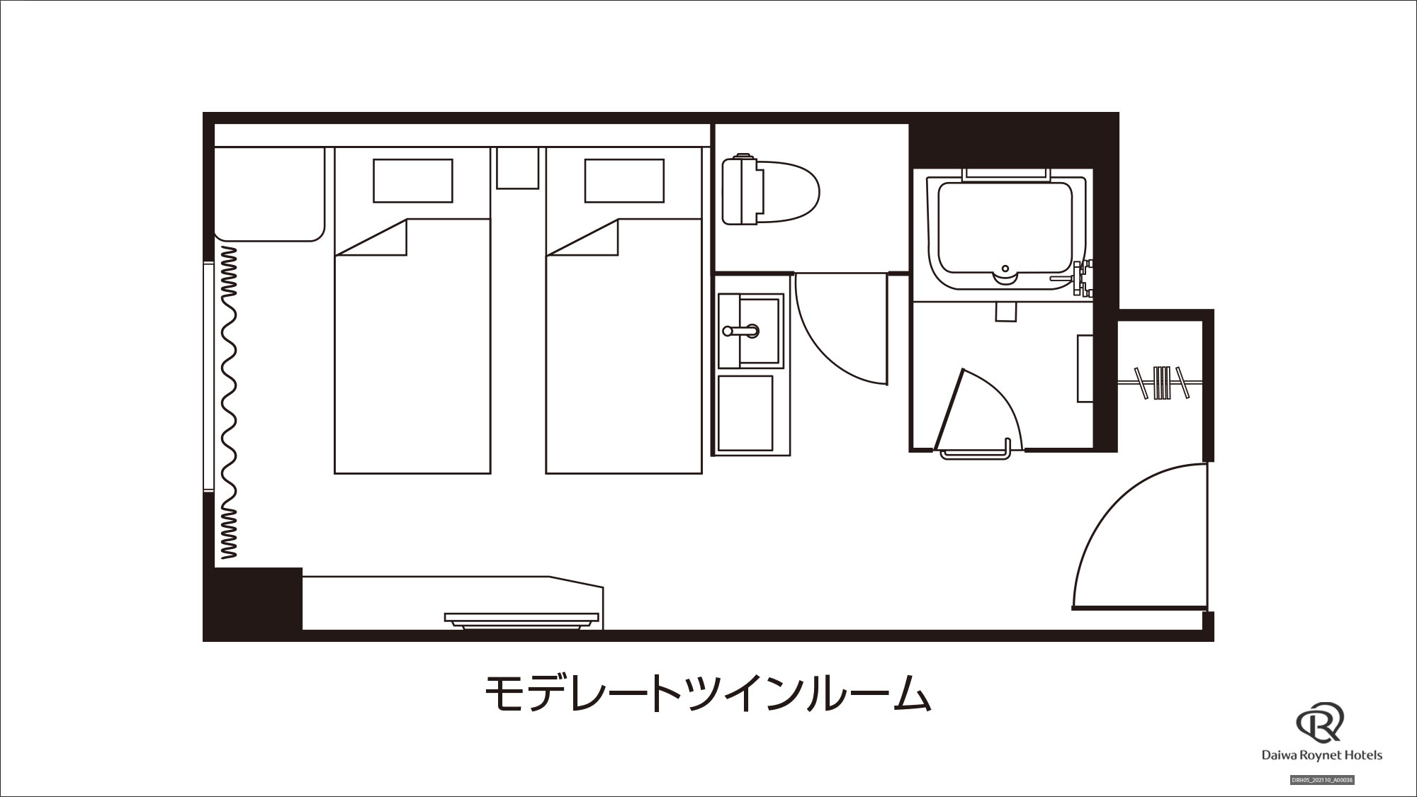 モデレートツイン間取り図