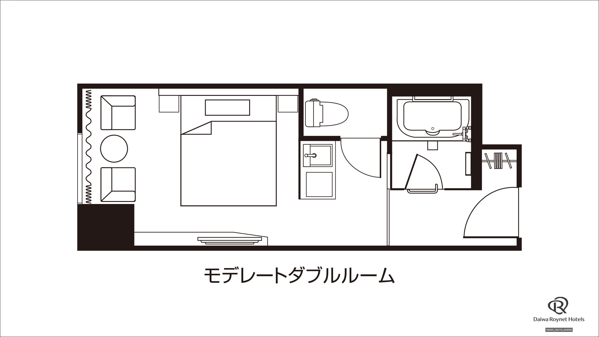 モデレートダブル間取り図