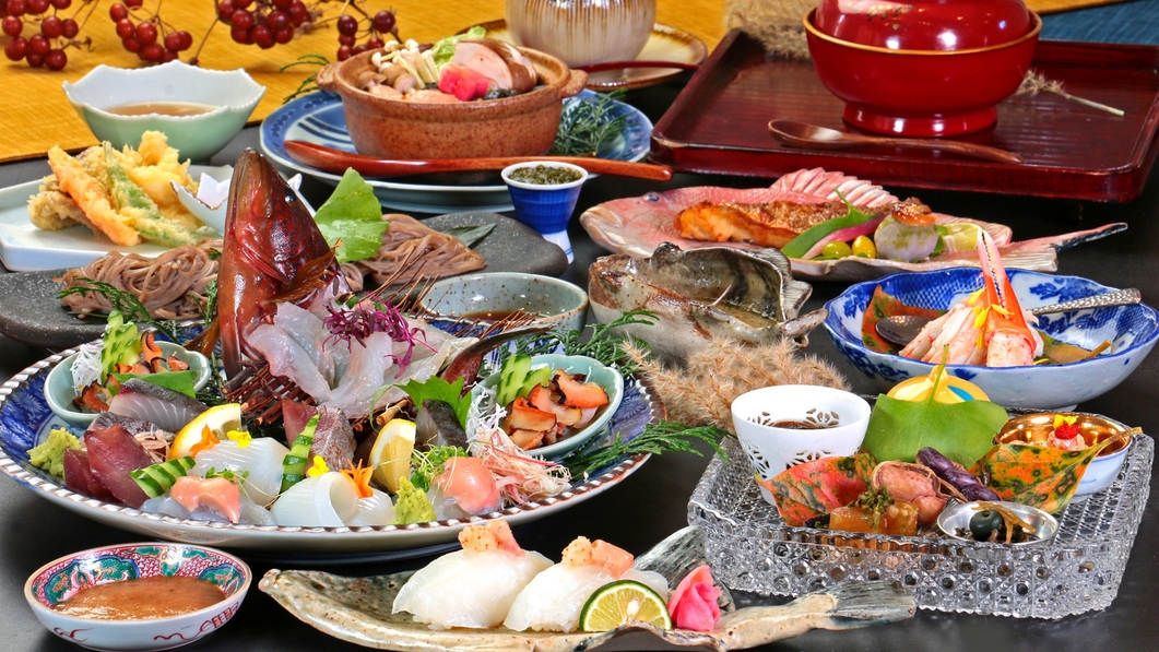 お酒好き歓迎！3種飲み比べセット付き♪スタンダード料理でご満悦【1泊夕食のみ】