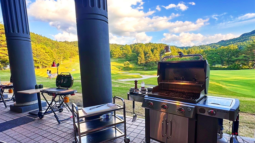 軽井沢の解放感あふれるテラスで愉しむディナーセルフBBQ（バーベキュー）付きステイプラン／2食付き