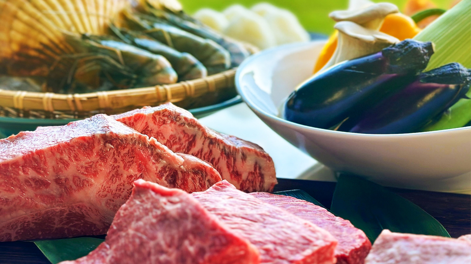軽井沢の解放感あふれるテラスで愉しむディナーセルフBBQ（バーベキュー）付きステイプラン／2食付き