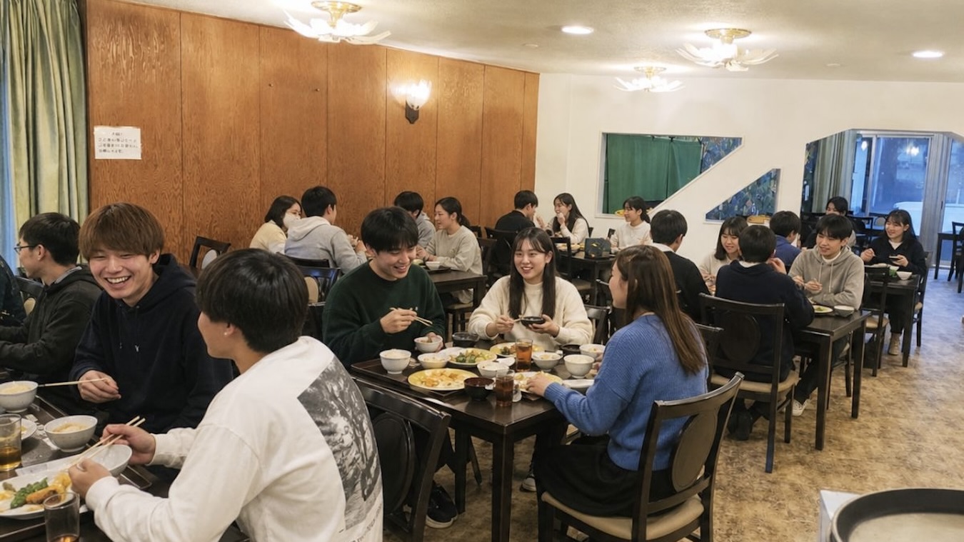 本館1階は食事利用可能