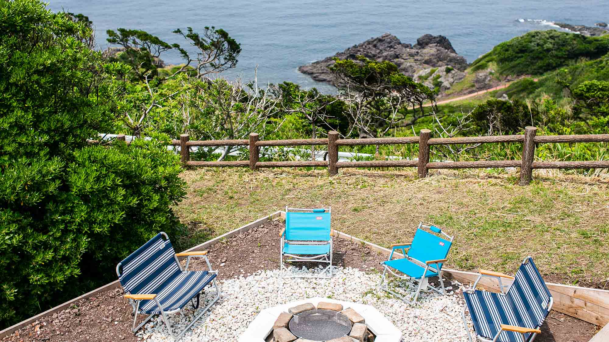 ・【ファイヤーピット】海を眺めながら焚火をお楽しみいただけます。ヒーリングタイムをお楽しみください