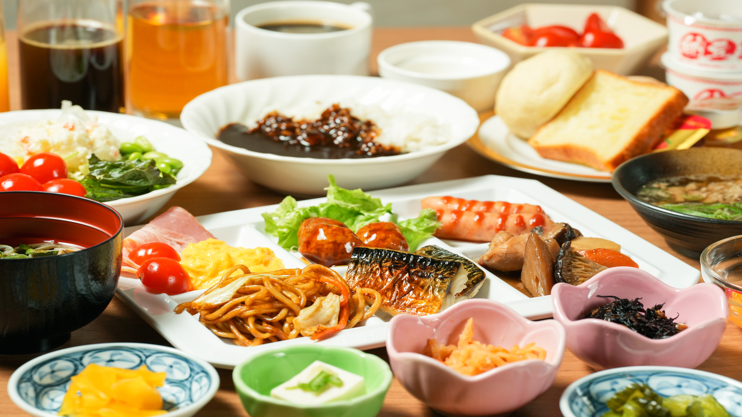 【朝食】盛り付け例