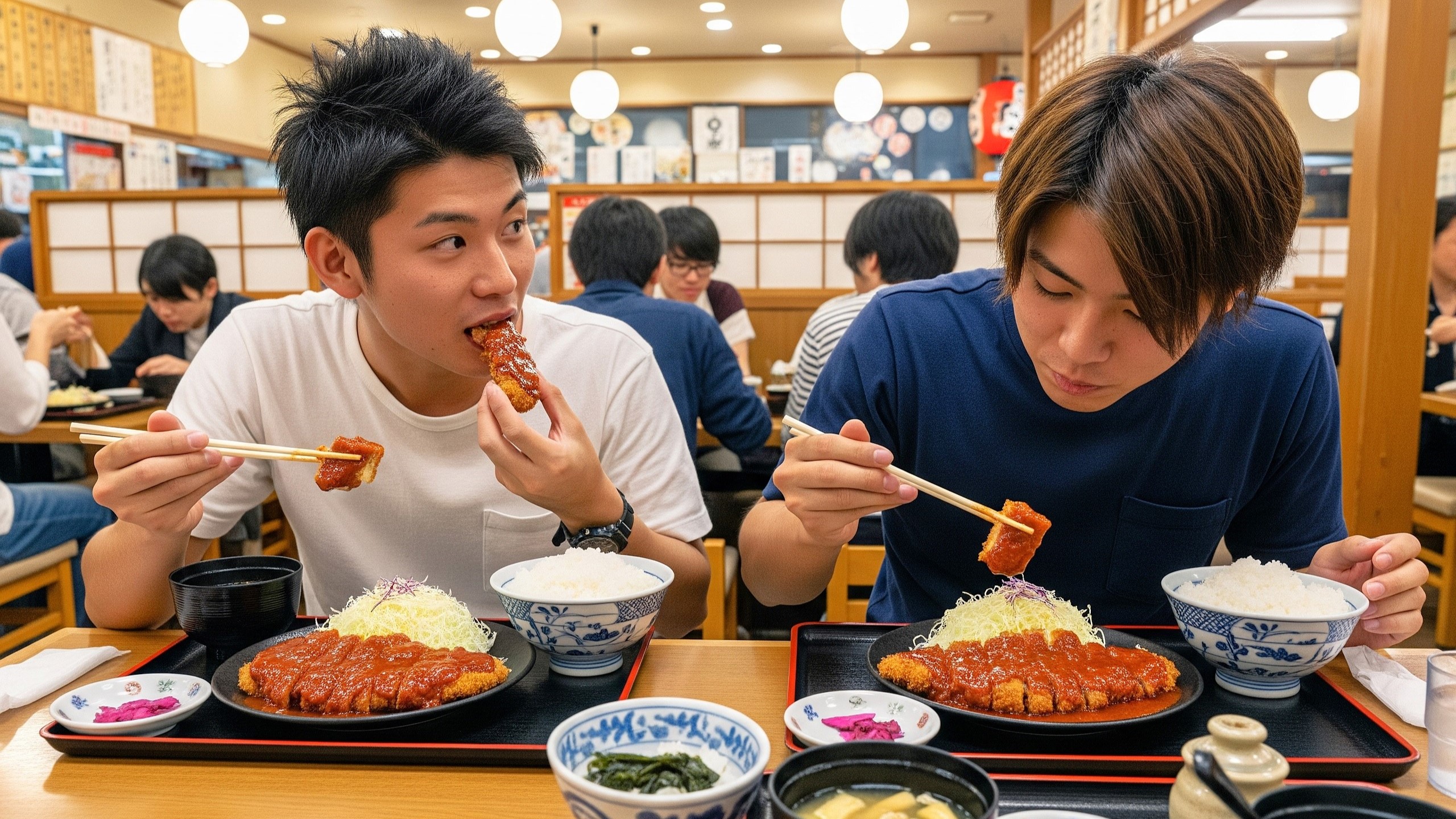 味噌カツ：ご飯がススム、名古屋定番の味！