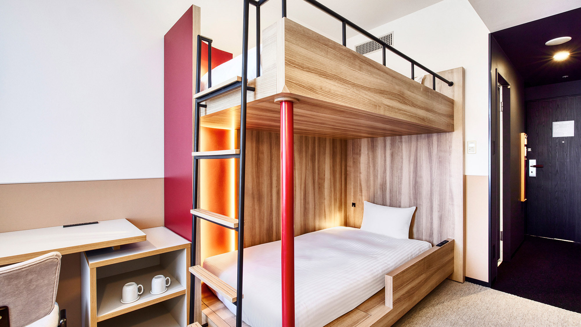 ロフトベッド｜広々としたロフトベッドで、快適なステイを満喫ください。