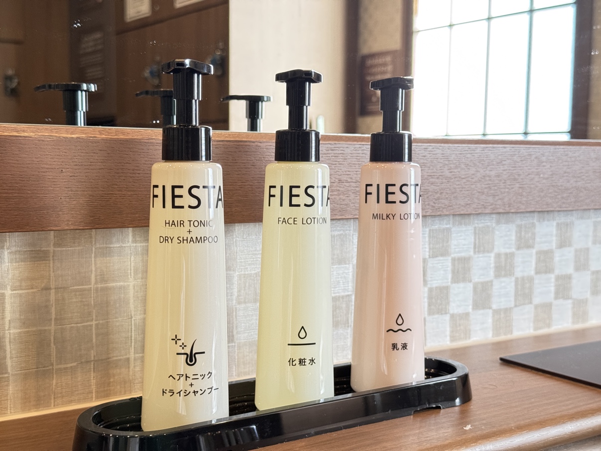 【男性大浴場】　スキンケアセット（ヘアトニック・化粧水・乳液）