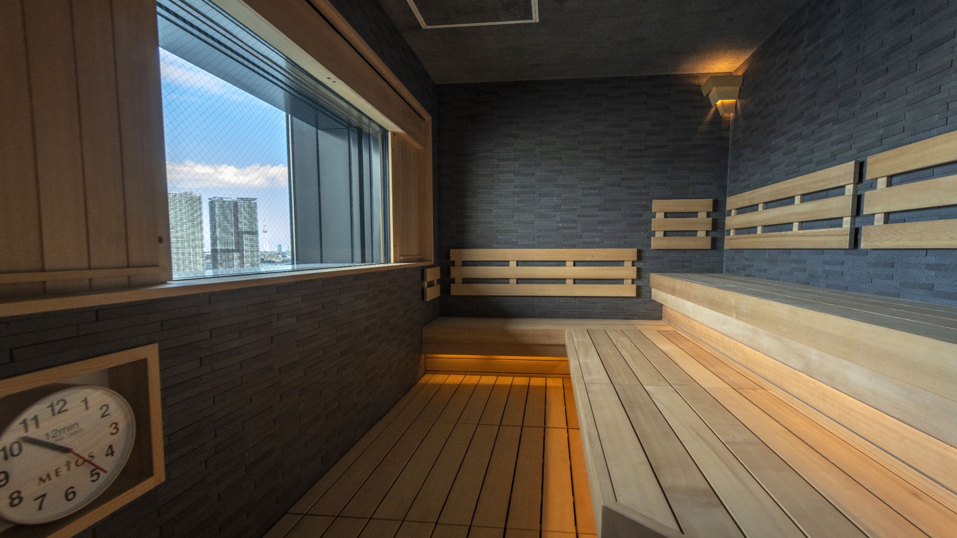 【最上階 眺望大浴場】＜女湯＞サウナ