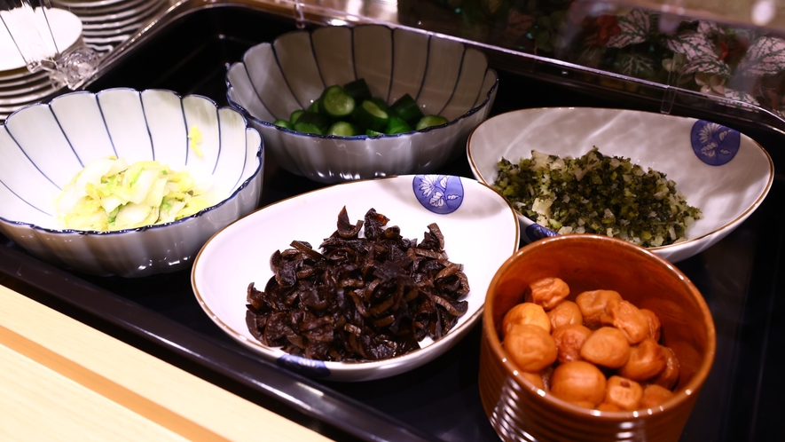 【朝食】「ぎおん川勝」のお漬物