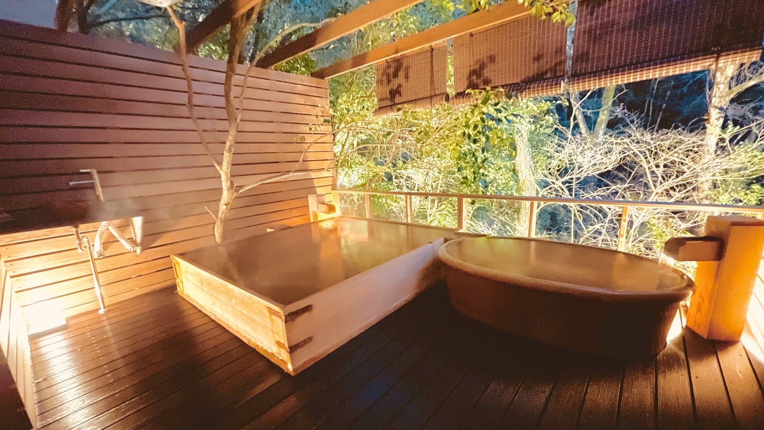 当館最高級【極懐石】プラン特典として月の山癒しエリアを優先貸切確約！