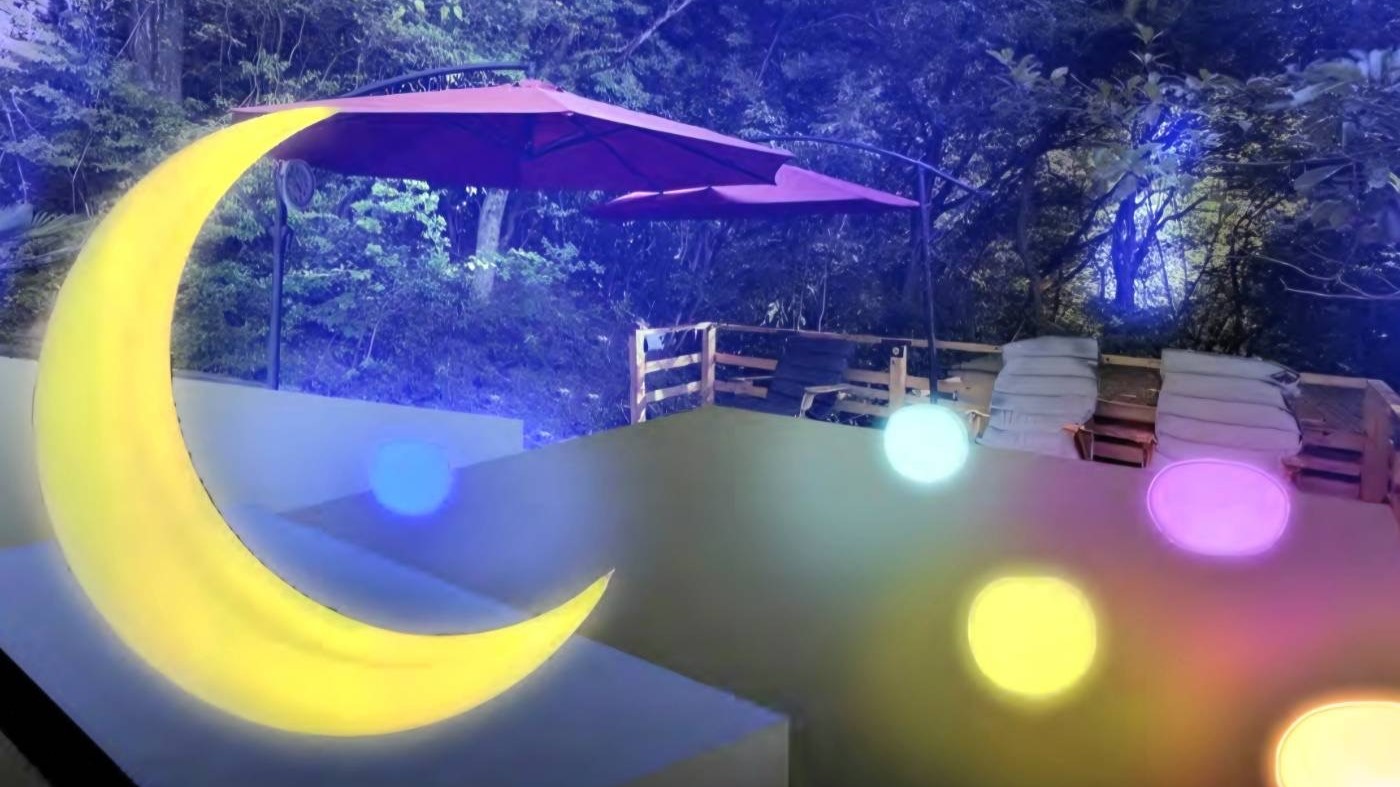 月の山癒しエリア　イルミネーション