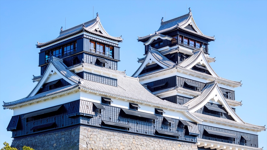 【熊本城】堂々たる天守閣と美しい石垣は必見