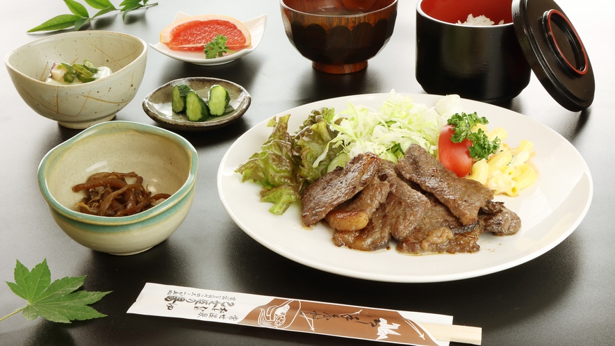 選べる定食その①はなわ牛の焼肉定食