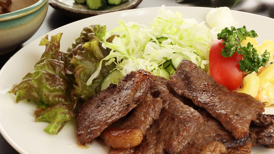 ご飯がすすむ！はなわ牛の焼肉