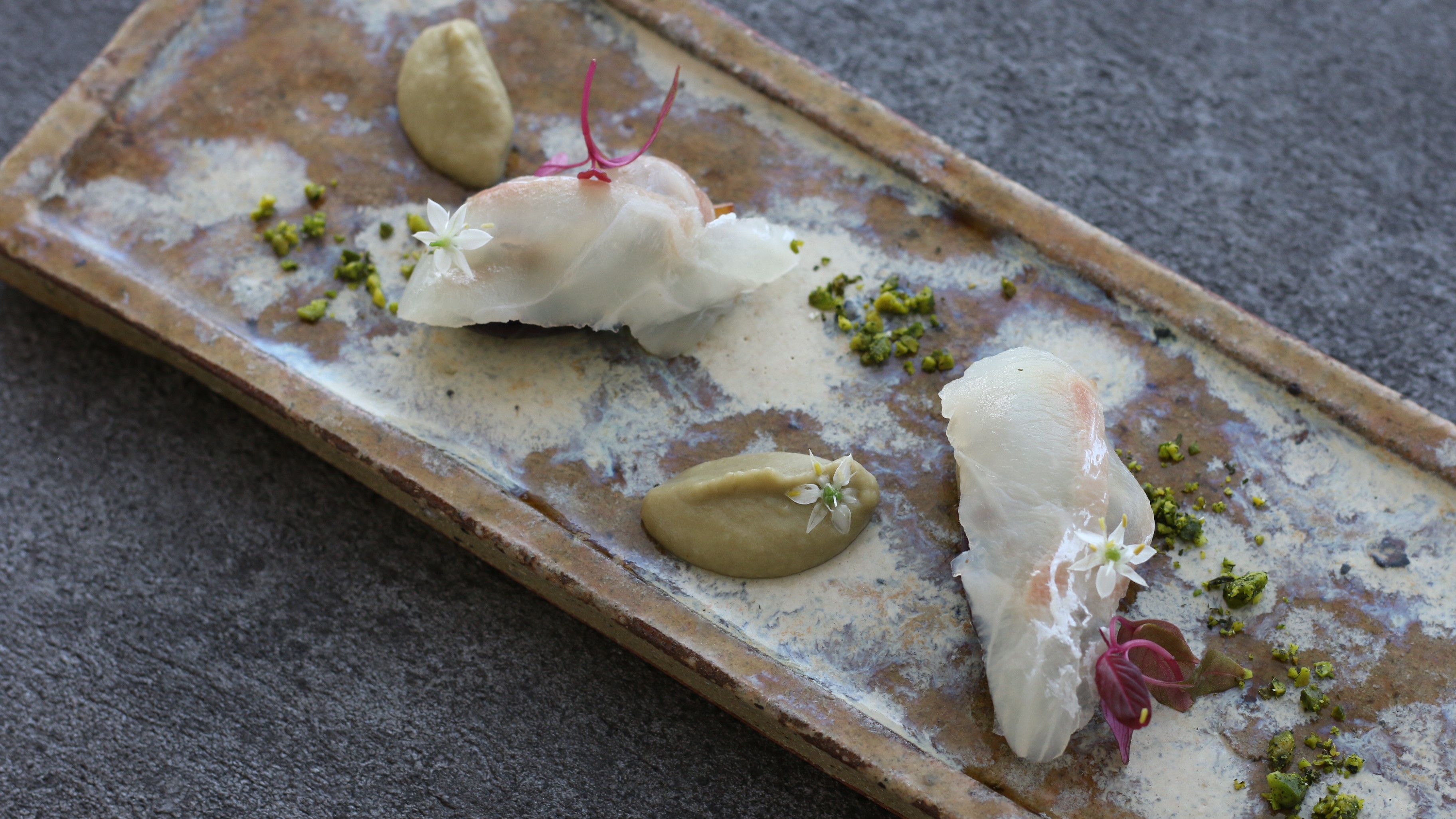 小茄子と紅葉鯛の生ハム